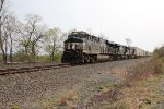 NS 8134 takes a train  down the siding at Cove PA